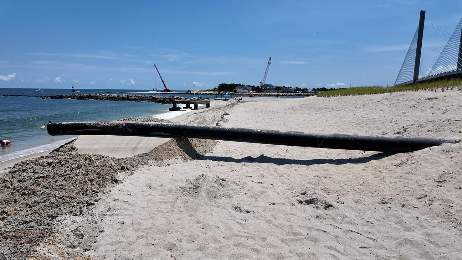 DNREC begins sand bypass testing in Indian River Inlet