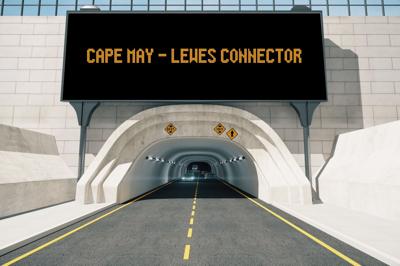 Mock Cape May-Lewes Tunnel