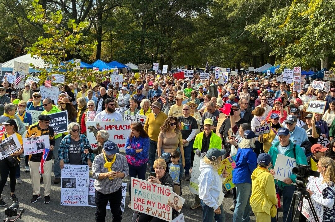 Thousands attend local No Kings rallies