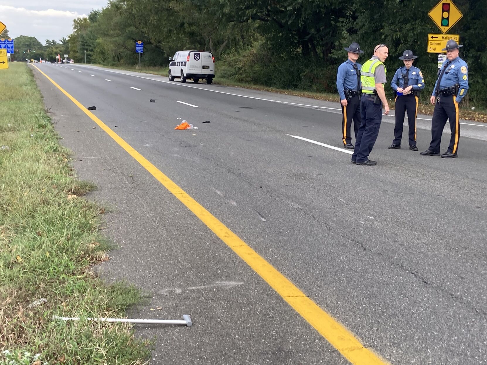 Pedestrian killed on Route 13