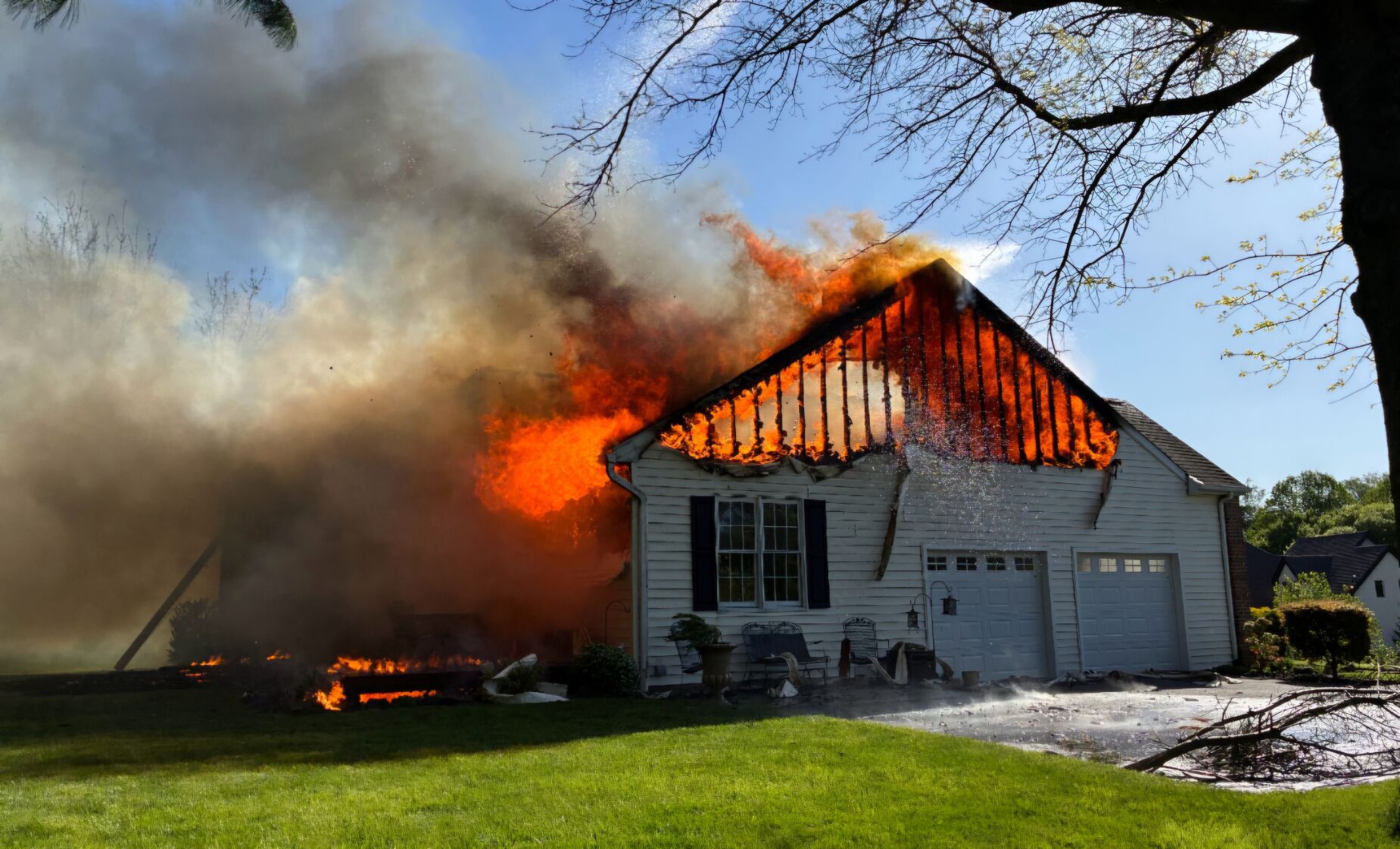 Firefighters battle 3-alarmer in North Star