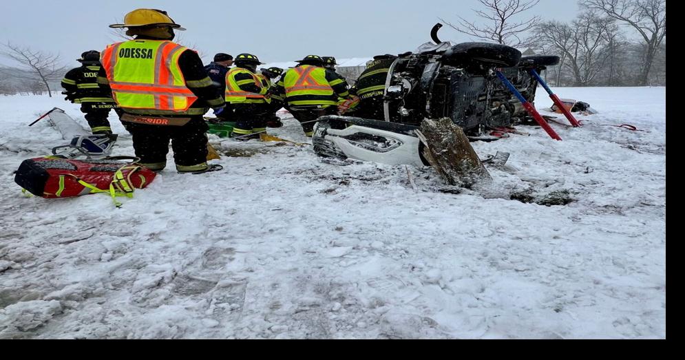Overturned vehicle crash near Townsend leaves driver hospitalized The