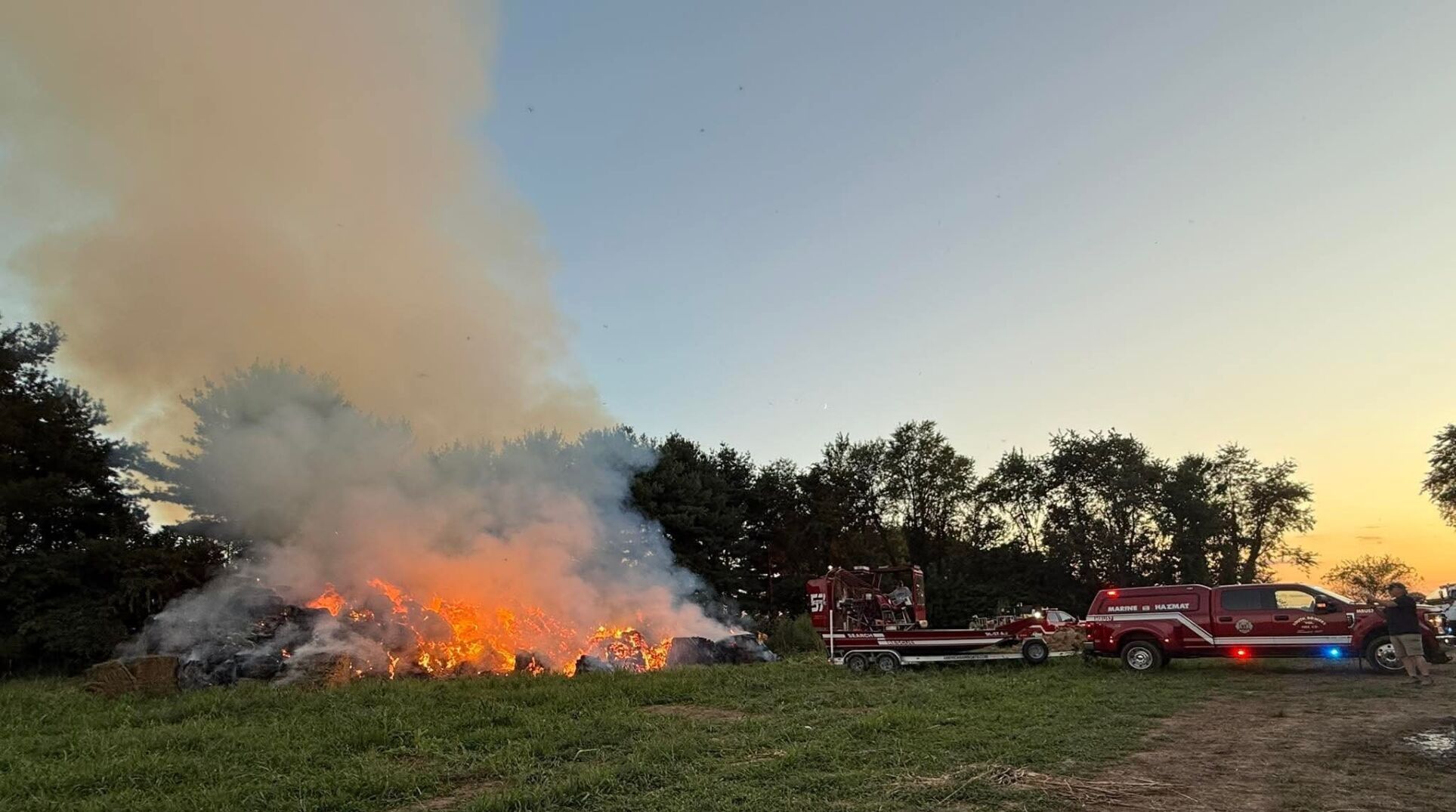 Kent County controlled burn underway