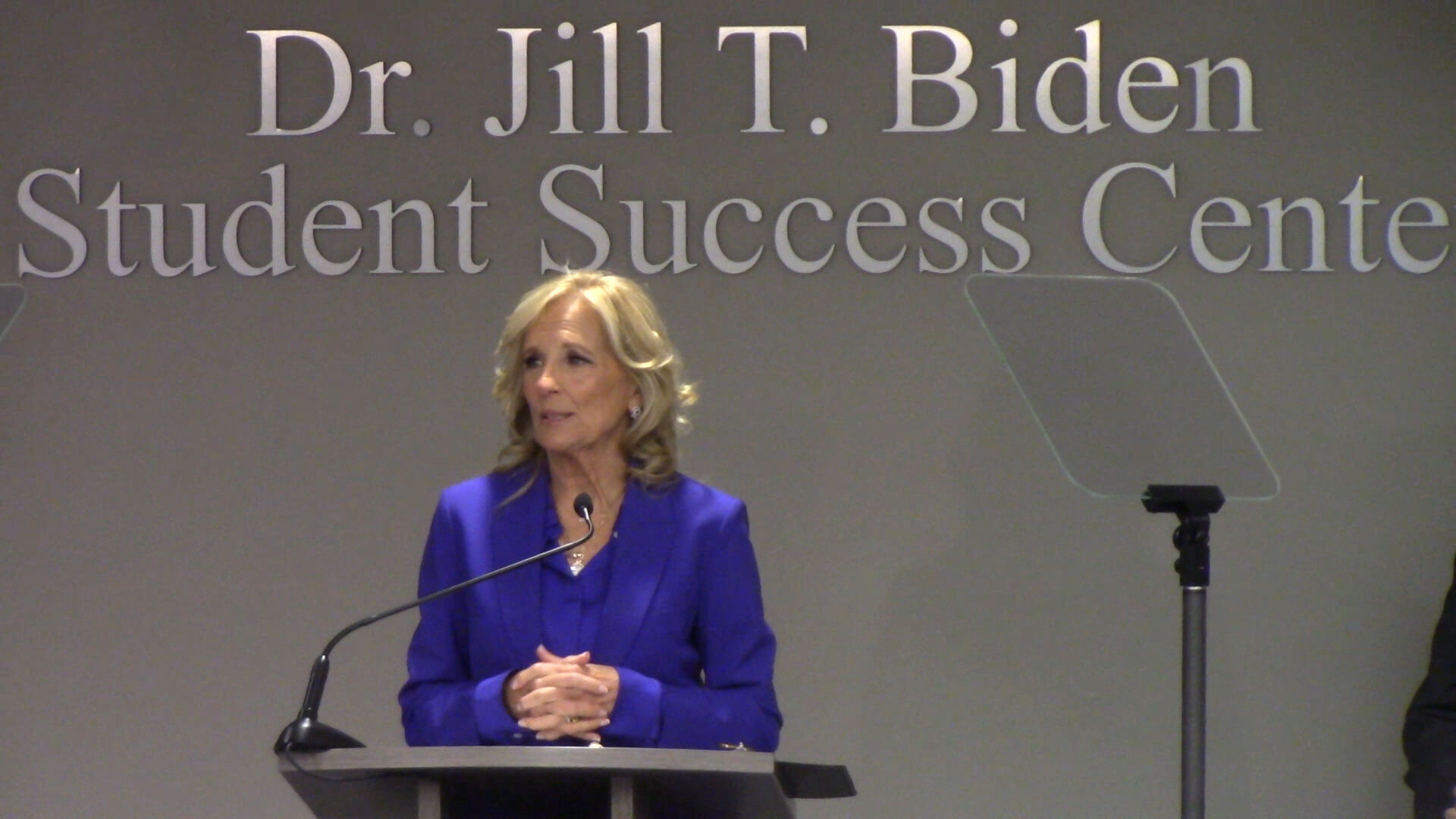 VIDEO | Dr. Jill Biden returns to Delaware Tech for permanent honor
