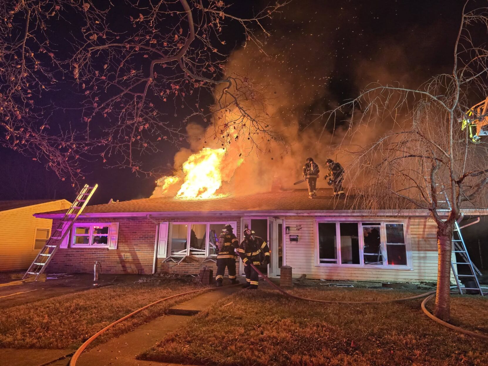 Flames damage vacant Brookside home