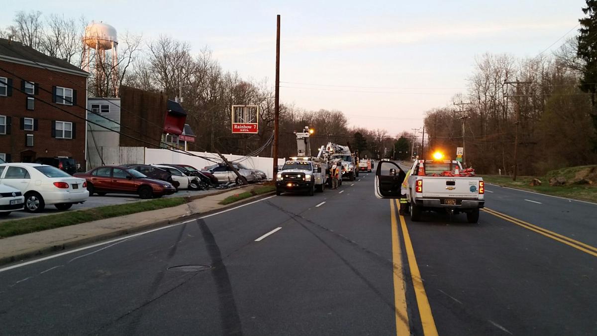 Plenty of collateral damage from overnight, onecar crash near Newark