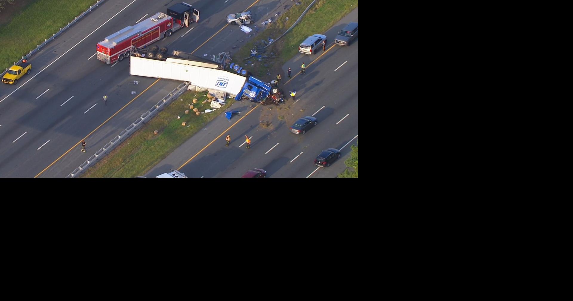 VIDEO Two lanes now open on I95 SB after fatal multivehicle