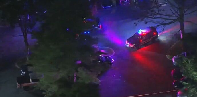 Police say report of shots fired and crash in Newark on Tuesday are related