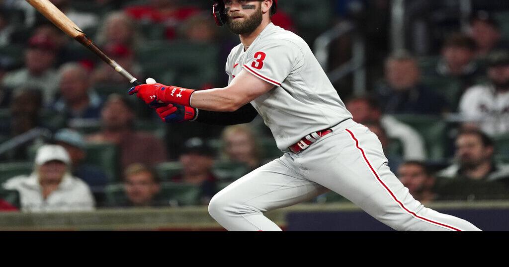 Slugger Bryce Harper out of lineup with back spasms; day to day for NL wild  card-leading Phillies