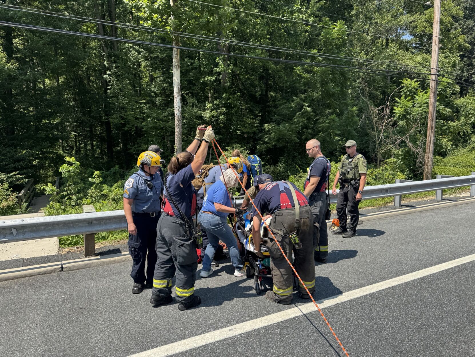Dramatic rescue on White Clay trail