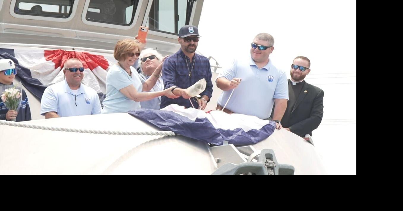 Response boat christened for oil spills in Delaware Bay