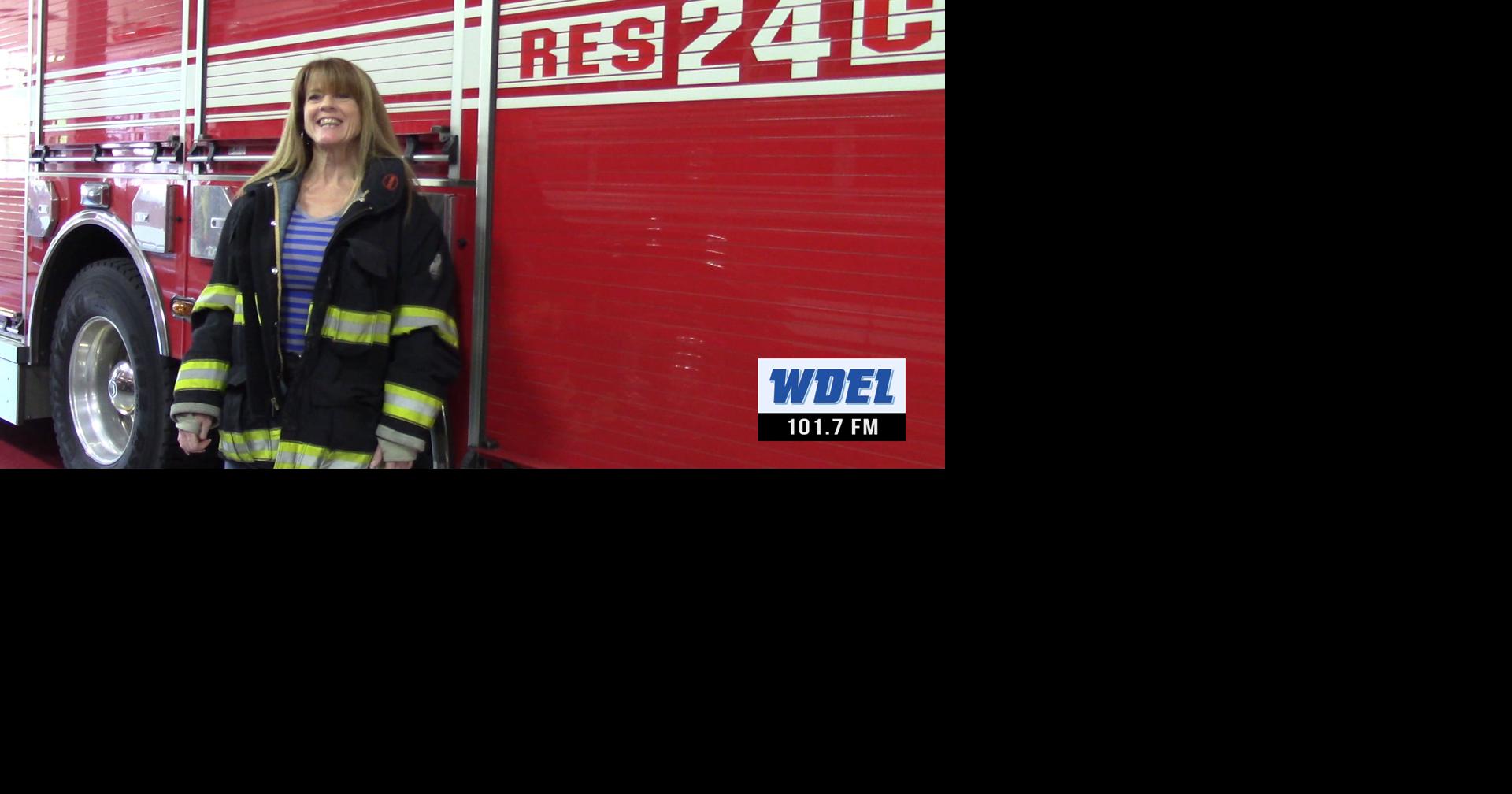 One of the First State's 1st female firefighters shares her glass ...