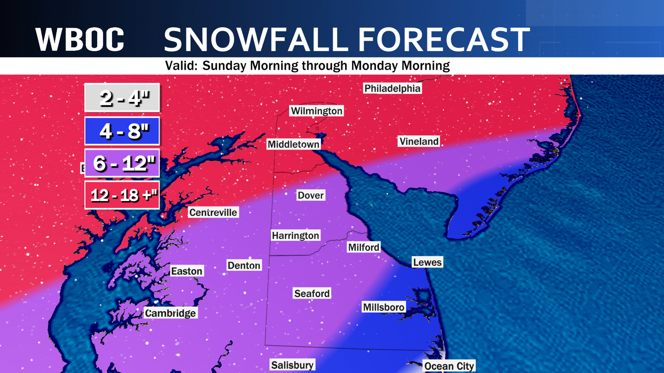 Winter Storm Watch issued for Delaware as forecasters sort out likely ...