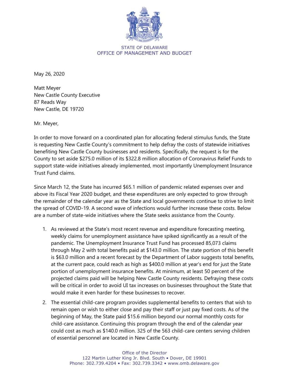 Hero S Pay Excluded From New Castle County Council S Initial Cares Act Allocation The Latest From Wdel News Wdel Com