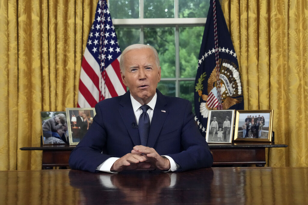Biden will make a case for his legacy in Oval Office address