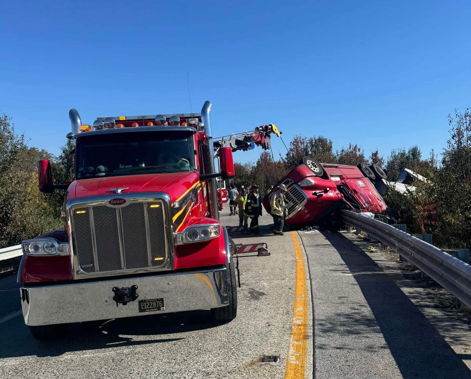 Two men hurt in separate Route 1 rollovers