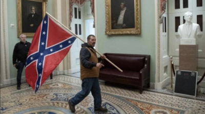 Confederate flag carried during Capitol chaos