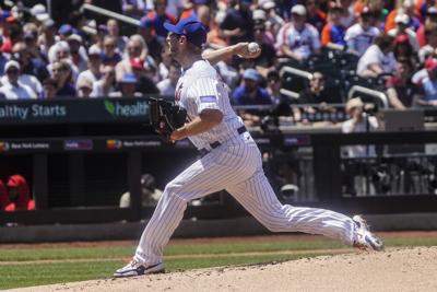 New York Mets' Mark Canha during the second inning of a baseball
