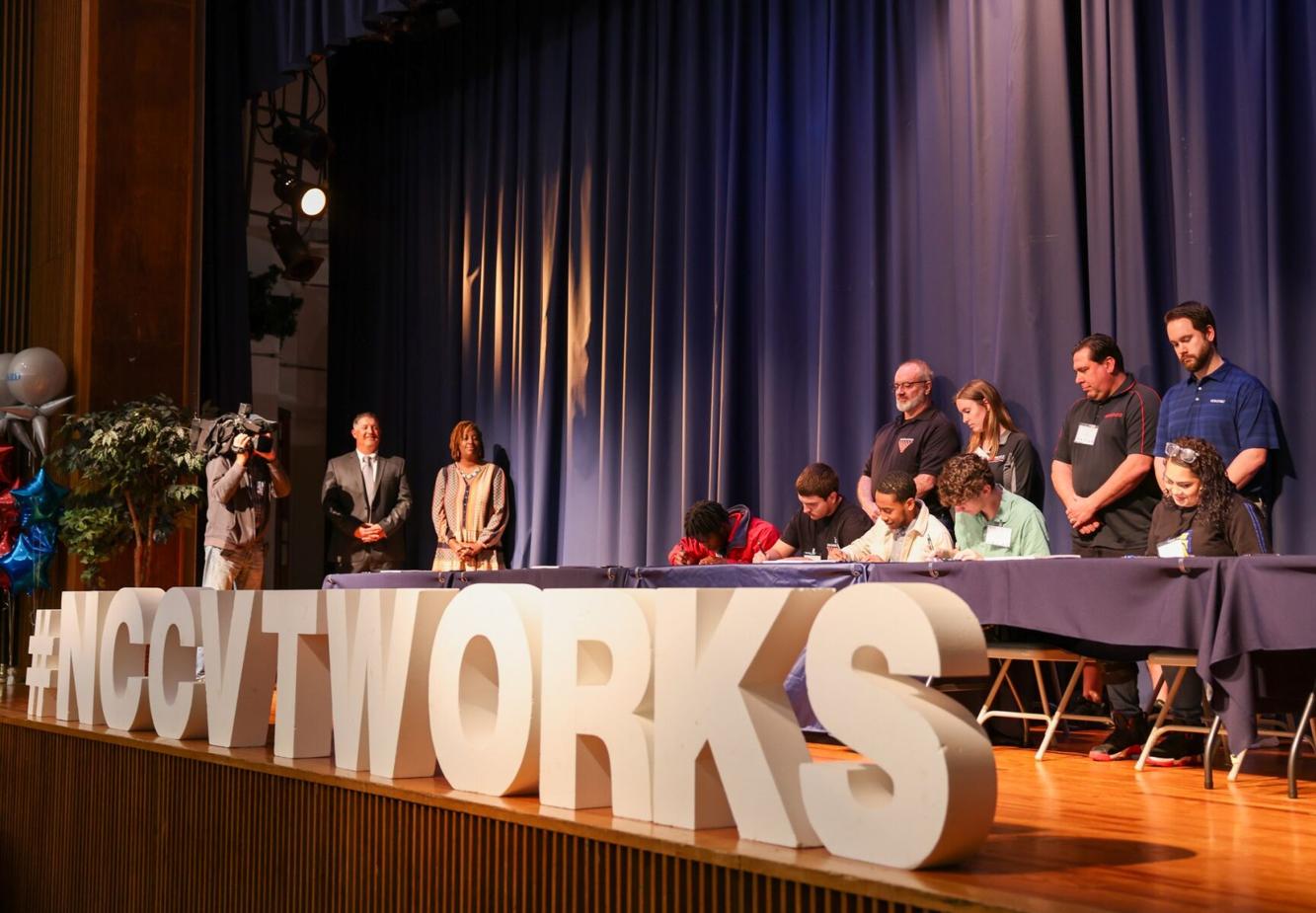 VoTech seniors sign letters of intent with their future workplaces