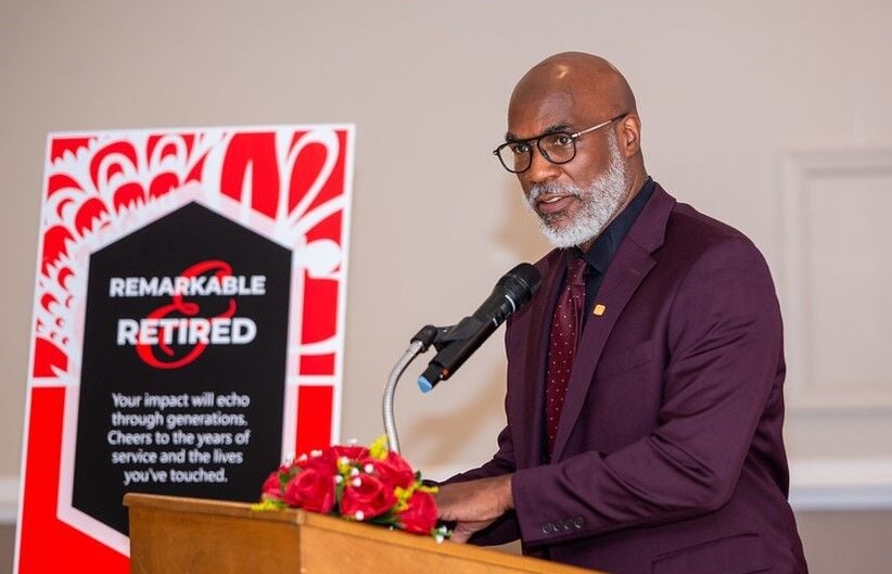 Dr. Dorrell Green leaving Red Clay