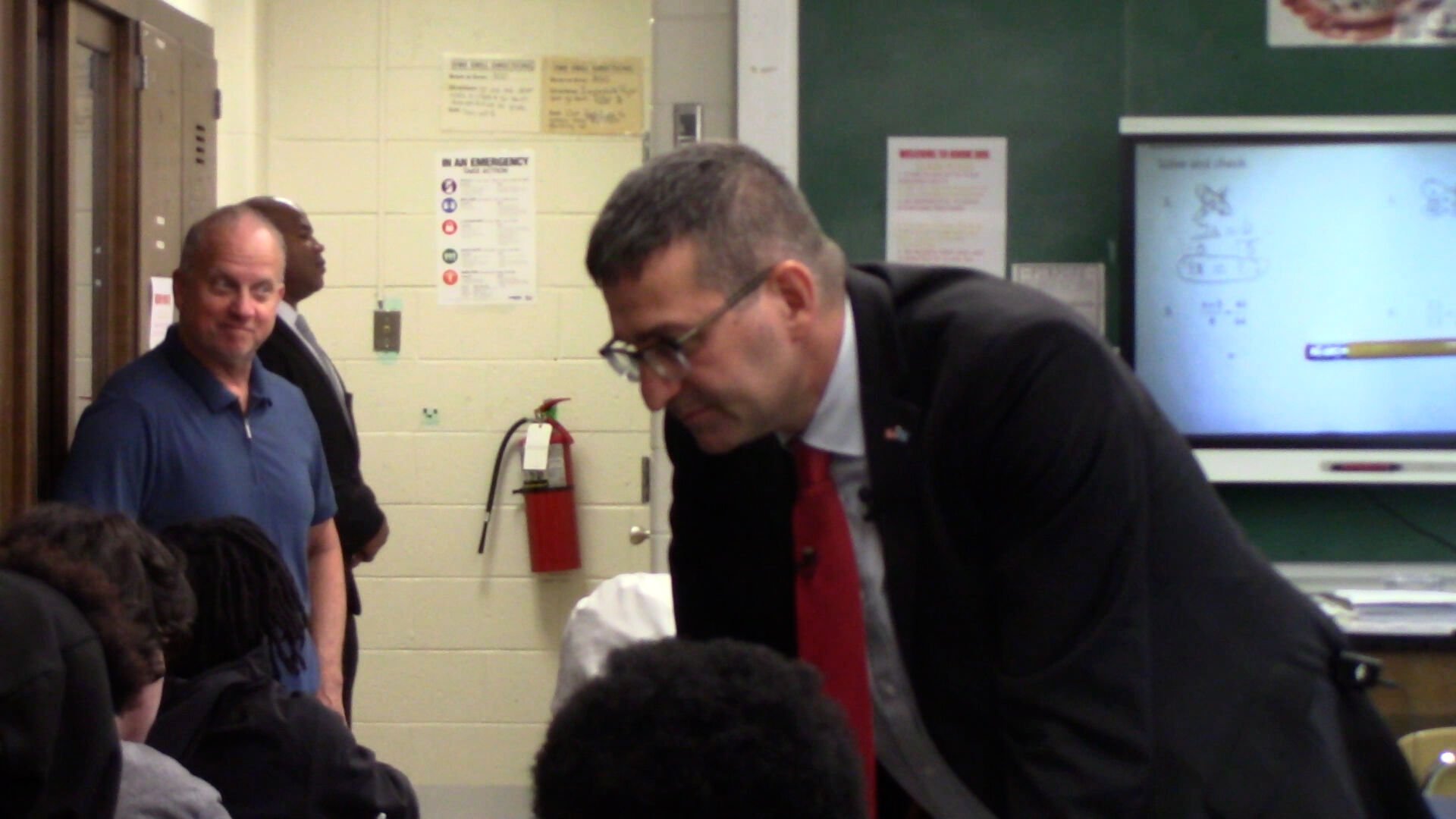 VIDEO | Governor-elect Meyer heads back to school, discusses education in Del.