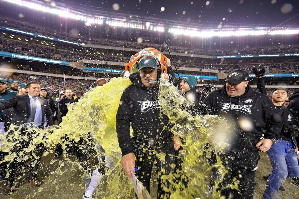 Philly's Celebration After Final Play & the Gatorade Shower