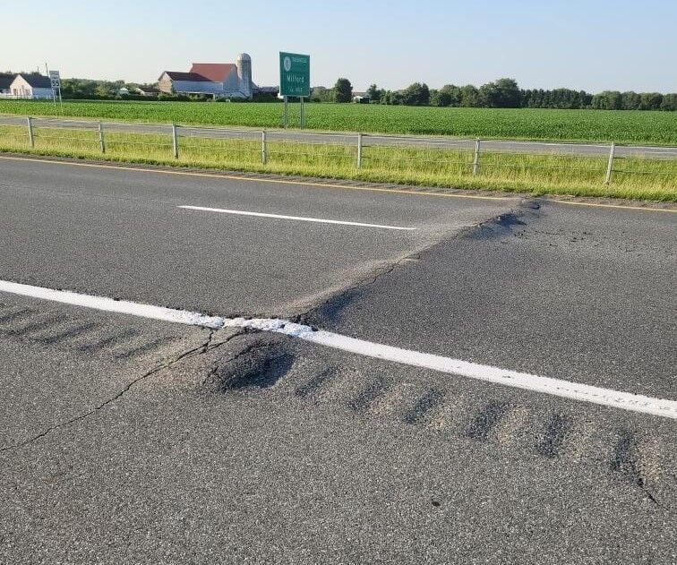 Delaware roads feeling the heat