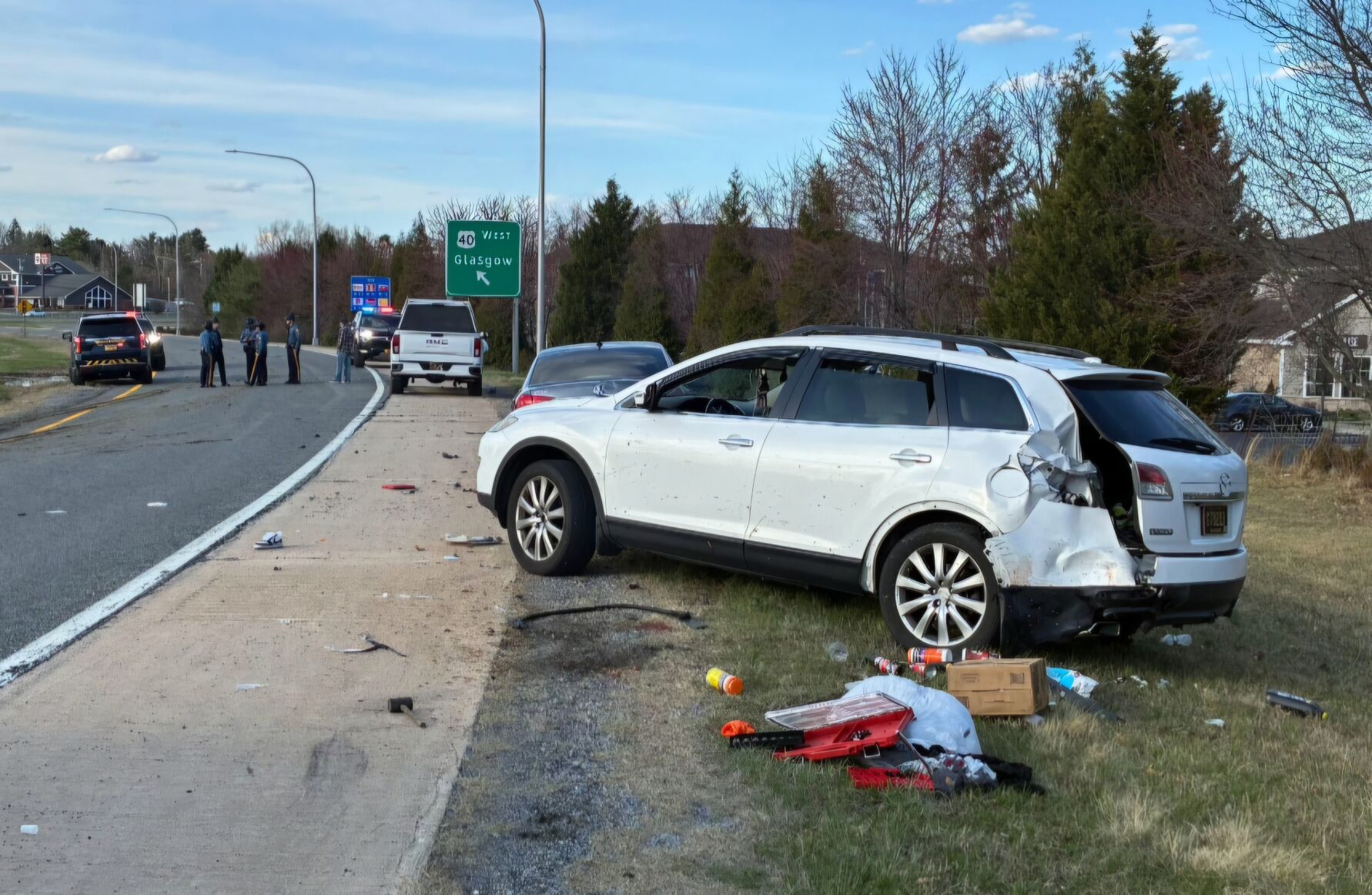 One dead in Route 40 ramp crash