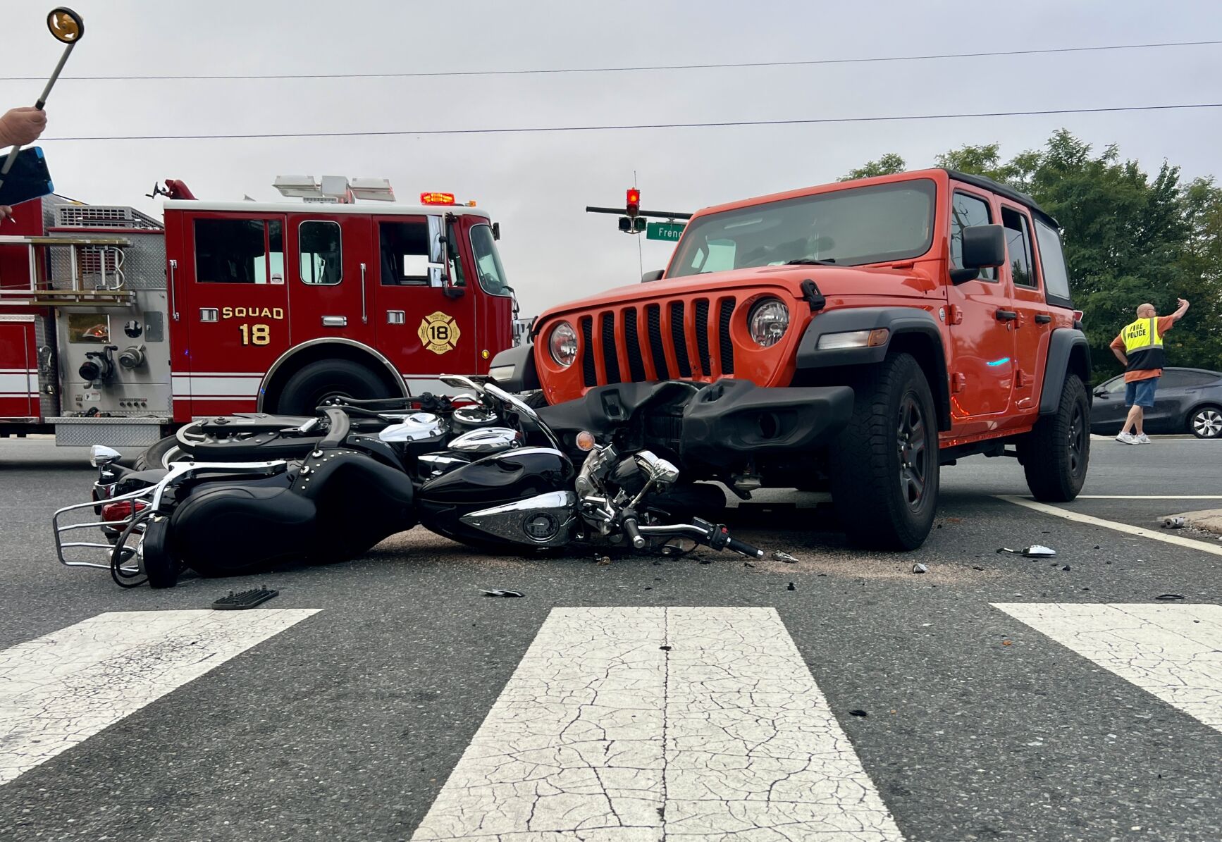 Motorcyclist seriously hurt in New Castle