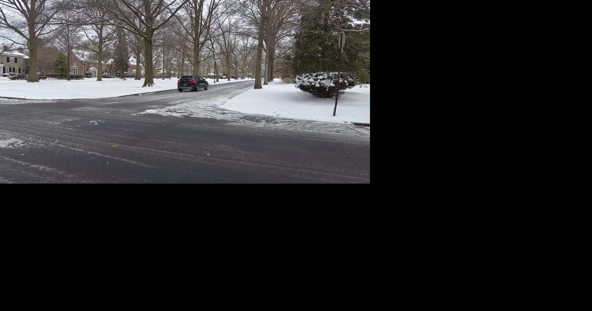 Snowfall in Wilmington on February 1, 2021