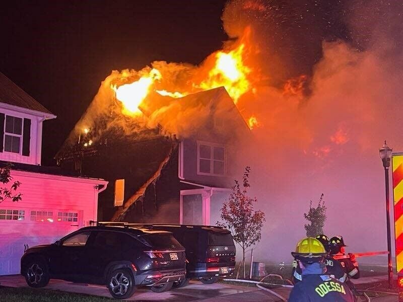 Overnight fire heavily damages Middletown-area home