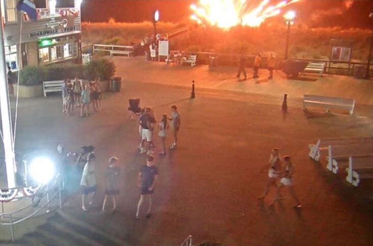 Bethany police looking for man who shot fireworks at people