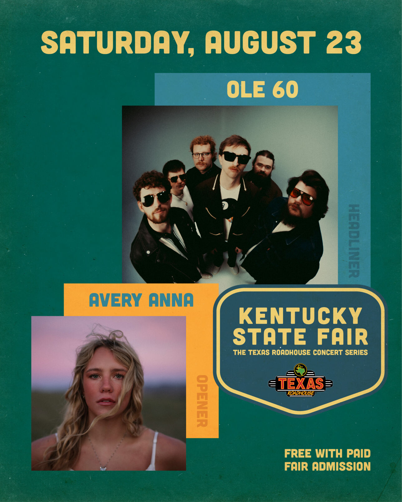 Texas Roadhouse Concert Series flyer