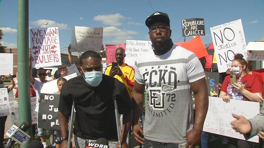 PROTEST DOWNTOWN SHOOWING THURSDAY VICTIM - WILLIAM CLARK AND FRIEND CHAS REID - 5-31-2020.jpg