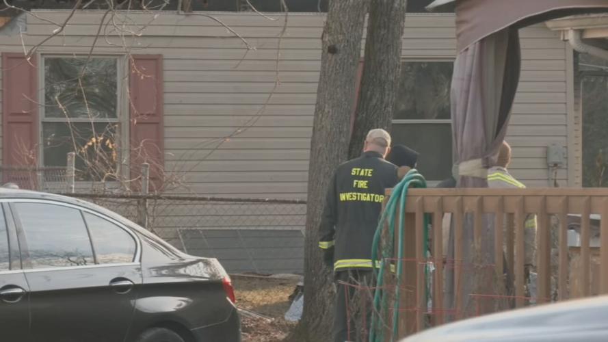 Investigators at scene of fatal fire in Madison, Indiana