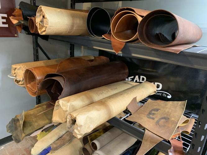 Leather goods from Dead Sled Leather Company (leather rolls)