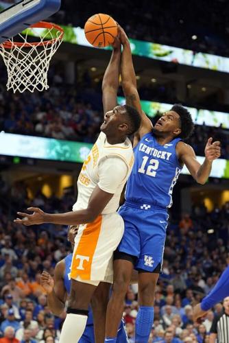 Kentucky forward Keion Brooks Jr blocks a shot by Tennessee forward Brandon Huntley Hatfield.jpeg