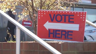 Voter here sign at polling place (generic elections)