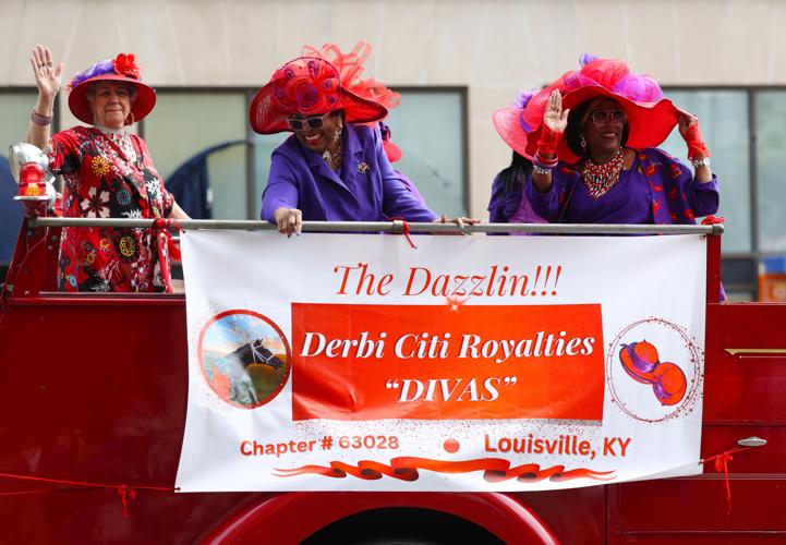 Dazzling Divas ride in the parade.JPG