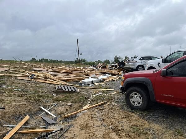 washington county sheriff ky long run road tornado damage photo 05/30/25