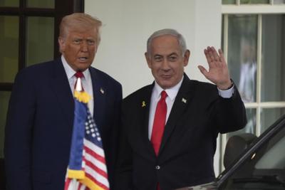 Benjamin Netanyahu and President Donald Trump