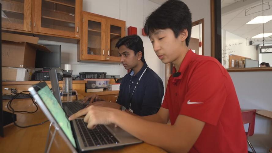 Students involved in Louisville Rocketry