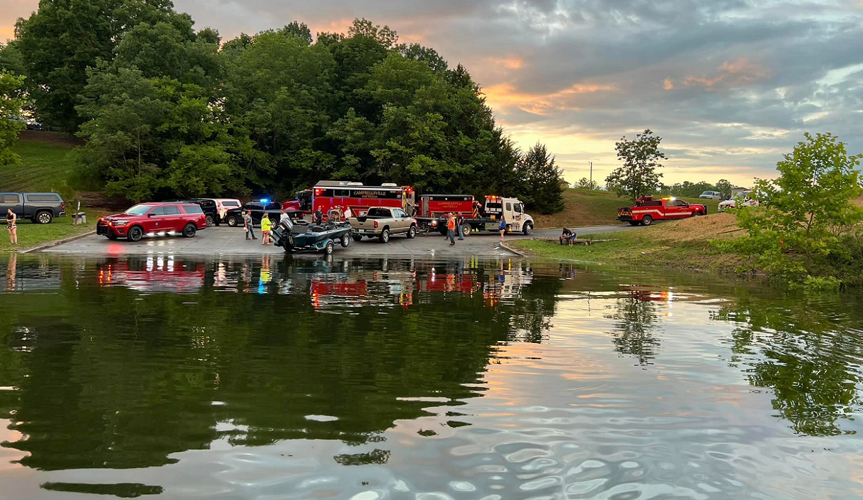 First responders at Green River Lake Drowning