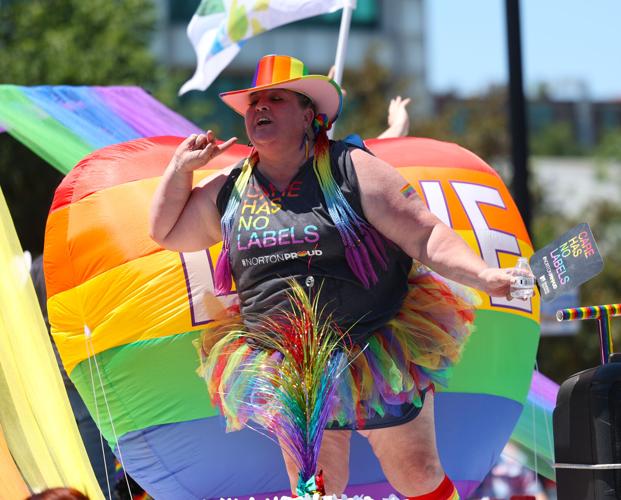 Cheering at Kentuckiana Pride Parade