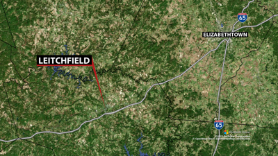 Leitchfield Kentucky - Western Kentucky Parkway map.png