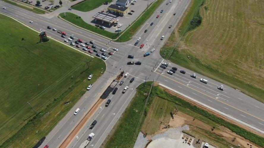 Traffic at Patriot Parkway and Ring Road
