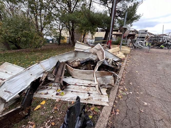 Debris outside Givaudan Sense Colour 11-21-24