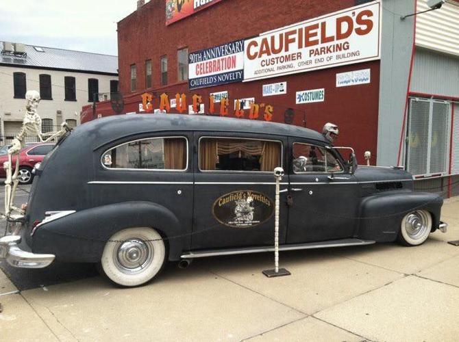 CAUFIELD'S STORE AND HEARSE - COURTESY CAUFIELD'S ON FACEBOOK 1.jpg