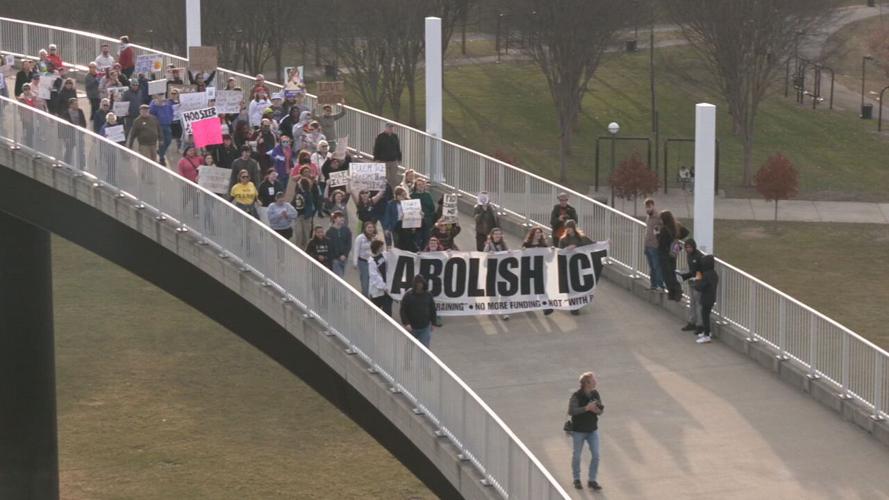 Students anti-ICE protest Louisville 2-16-26