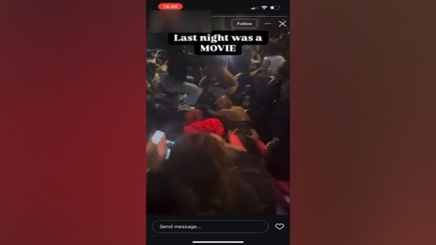 Screen capture from video of Bardstown Road crowd 5-25-25